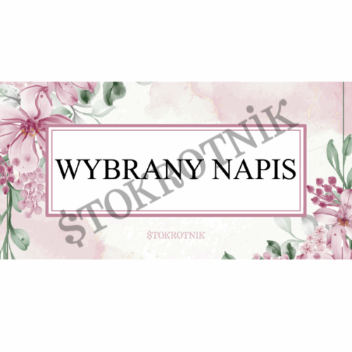 Karty kategorii A6 z napisami w kolorze pudroworóżowym. Mają nadrukowany napis, umieszczony starannie dopasowaną czcionką. Pięknie prezentuje się w binderze o wielkości A6.