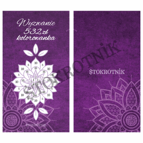 Wyzwanie kolorowanka foliowane