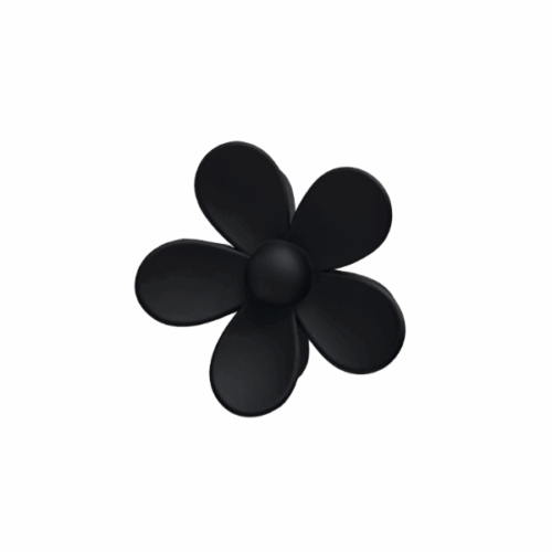Klamra do włosów kwiatek: czarna