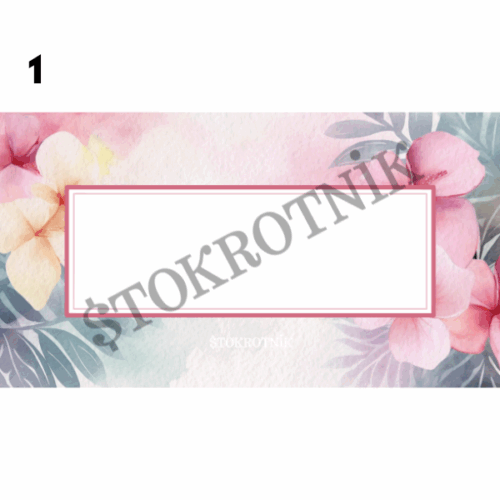 Karty kategorii A6 – puste do uzupełnienia [Edycja kwiatowa]
