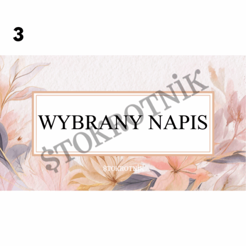 Karty kategorii A6 z napisami — laminowane [Edycja kwiatowa]