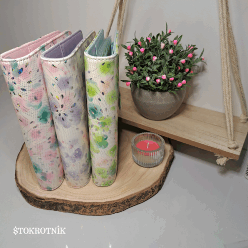 Binder A6, segregatory oszczędnościowe z zapięciem na zatrzask FLOWERS