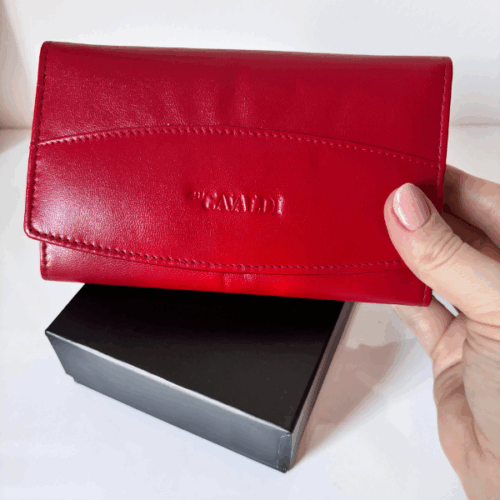 Portfele skórzane damskie, różne kolory