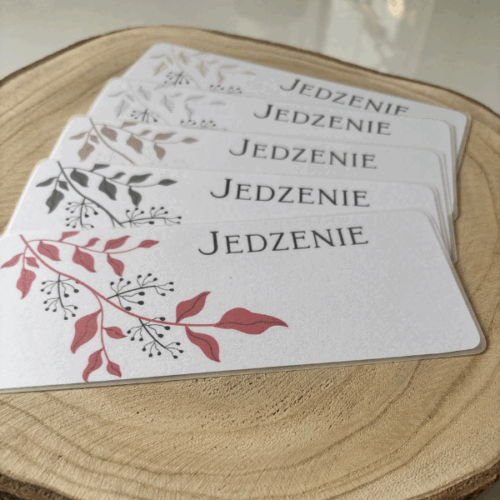 Matowe przekładki do portfela z ekoskórki z napisami - laminowane [Edycja miniamlistyczna]