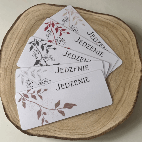 Błyszczące przekładki do portfela z ekoskórki z napisami - laminowane [Edycja miniamlistyczna]