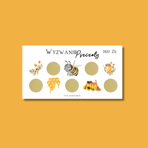 Zdrapka pszczoły laminowana [Edycja minimalistyczna]