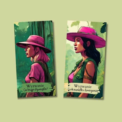 Wyzwania książeczkowe z motywem dżungli
