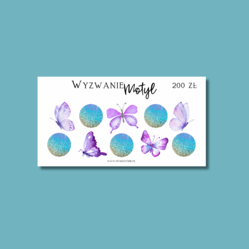 Zdrapka motyl laminowana [Edycja minimalistyczna]