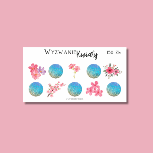 Zdrapka kwiaty 2 laminowana [Edycja minimalistyczna]