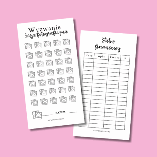 Wyzwanie sesja fotograficzna laminowane [Edycja minimalistyczna]