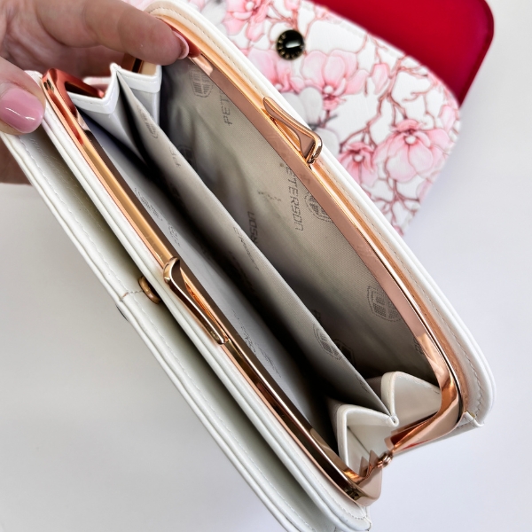 OUTLET Duży Portfel ze skóry naturalnej damski - różne kolory - obrazek 2