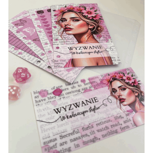 Wyzwanie a6 "W kobiecym stylu" - foliowane, dwustronne