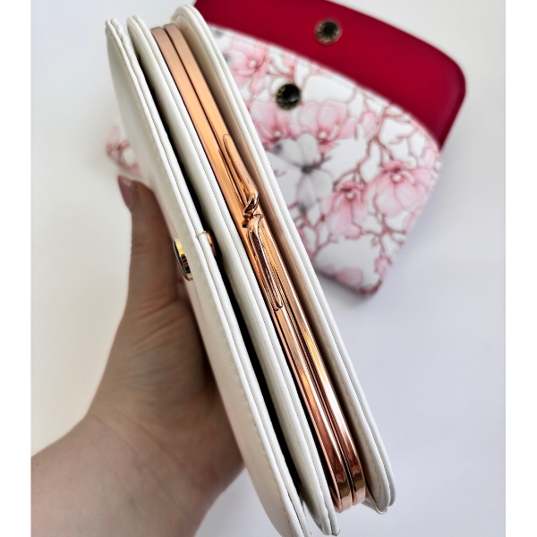 OUTLET Duży Portfel ze skóry naturalnej damski - różne kolory - obrazek 3