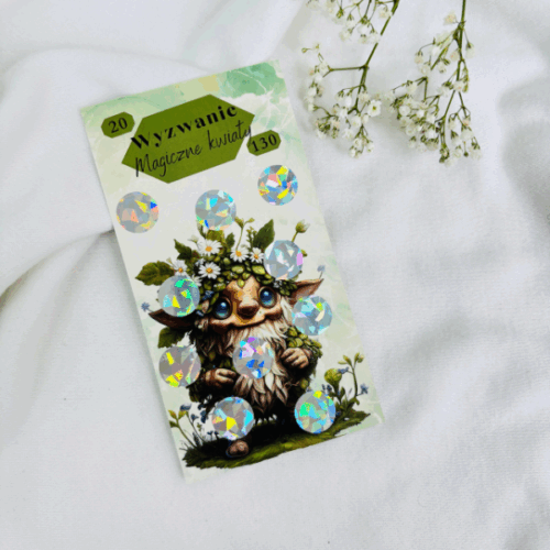 Wyzwania + zdrapki z motywem leśnych skrzatów