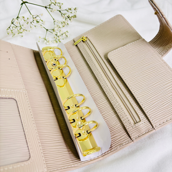 Segregator a6 Saffiano Premium - odcienie beżu - obrazek 8