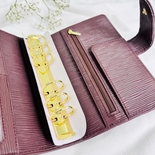 Segregator a6 Saffiano Premium - odcienie beżu - obrazek 3