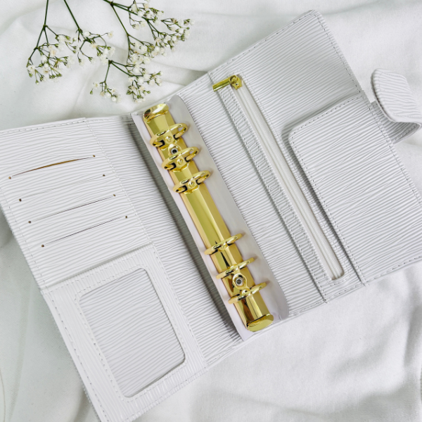 Segregator a6 Saffiano Premium - odcienie beżu - obrazek 6