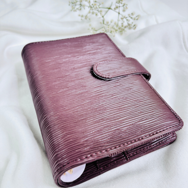 Segregator a6 Saffiano Premium - odcienie beżu - obrazek 2