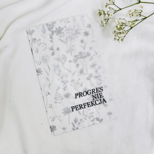 Okładki matowe a5 i a6 do segregatorów Czerń, Edycja Wildflowers