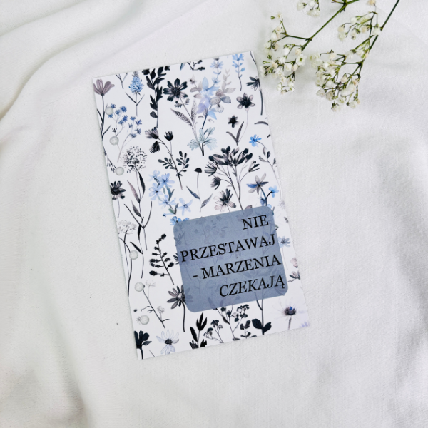 Okładki błyszczące a5 i a6 do segregatorów Czerń, Edycja Wildflowers - obrazek 2