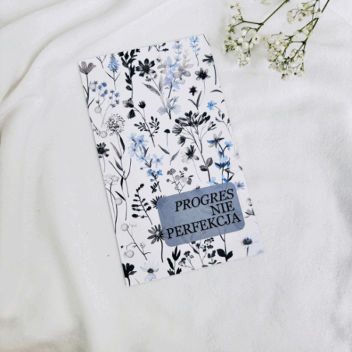 Okładki błyszczące a5 i a6 do segregatorów Czerń, Edycja Wildflowers