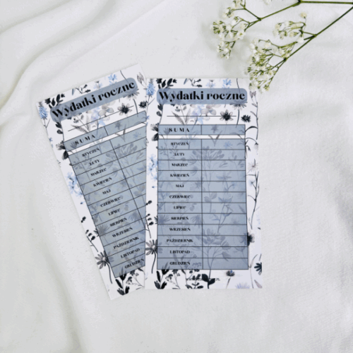 Wydatki roczne Czerń, Edycja Wildflowers