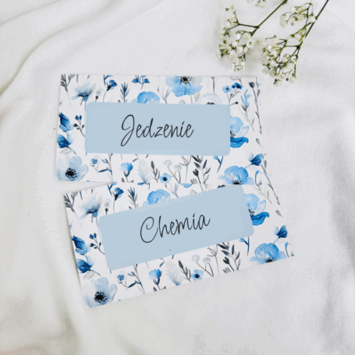 Karty kategorii Błękit, Edycja Wildflowers (5 sztuk)