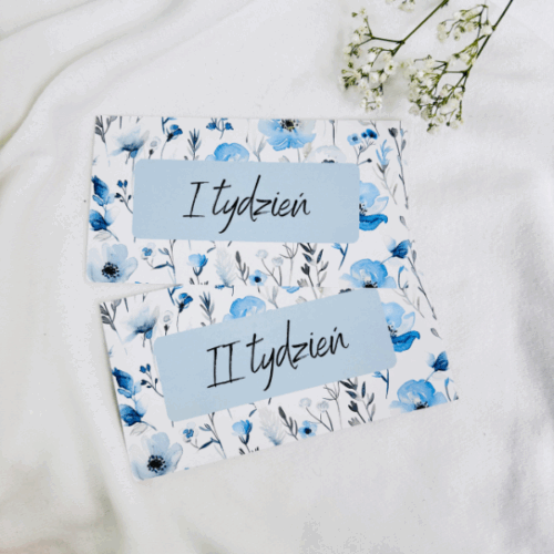 Karty kategorii Tygodniowe Błękit, Edycja Wildflowers