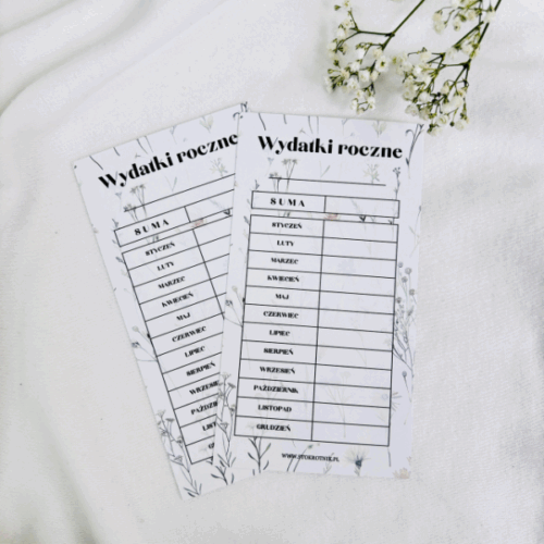 Wydatki roczne Zieleń, Edycja Wildflowers (zestaw 5 sztuk)