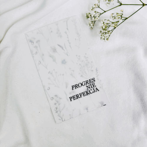 Okładki matowe a5 i a6 do segregatorów Zieleń, Edycja Wildflowers