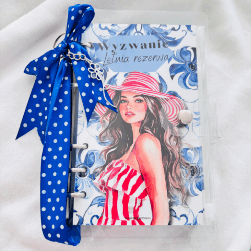 LIMITOWANY Zestaw wyzwań z segregatorem a6 i ozdobnym brelokiem