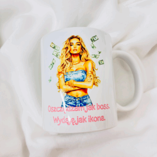 Kubek "Oszczędzam jak boss, wydaję jak ikona"