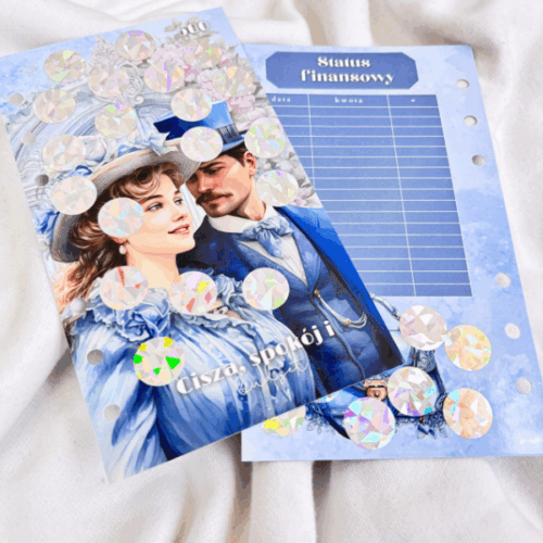 Zdrapka Cisza, spokój i budżet wpinana do a6 [Kolekcja Rozważna i Romantyczna]