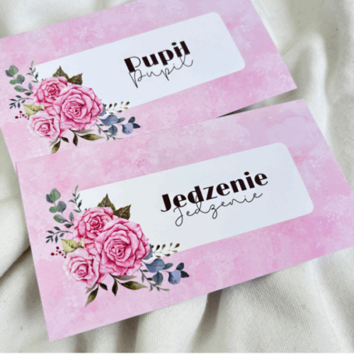 Karty kategorii Róż, Edycja Rozważna i Romantyczna (5 sztuk)