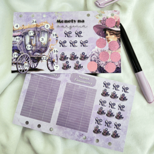 Monety na marzenia wpinane do a6 [Kolekcja Rozważna i Romantyczna]