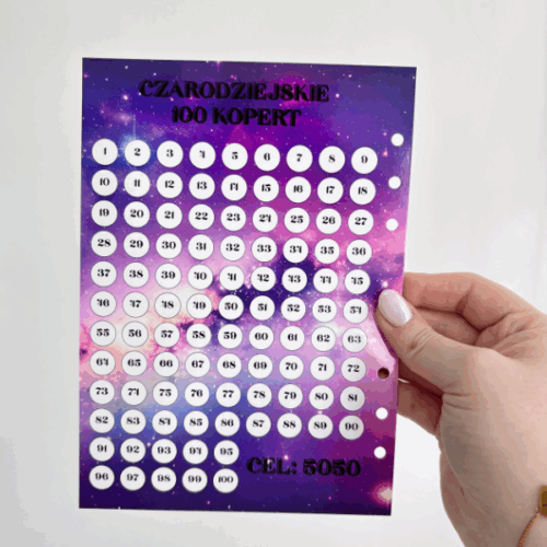 Plansza + status Czarodziejskie 100 kopert - różne warianty kwotowe