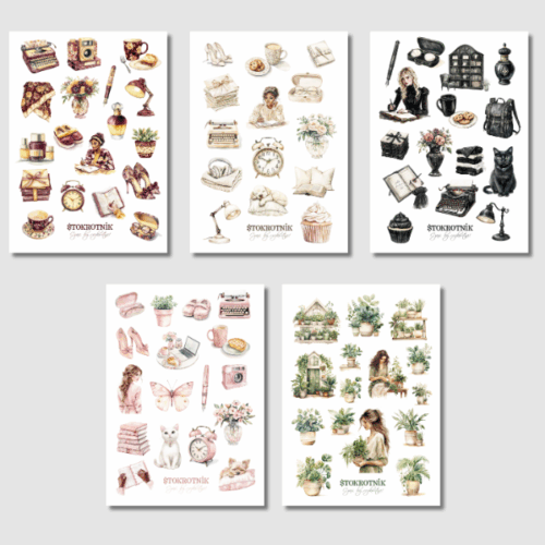 Naklejki na arkuszu różne warianty [Czas, by rozkwitnąć]