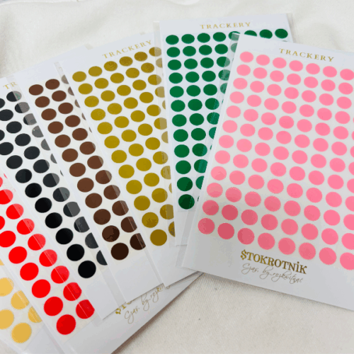 Naklejki winylowe znaczniki 1 cm.