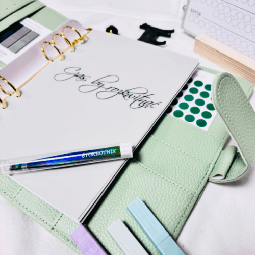 Zestaw do planowania premium miętowy[Czas, by rozkwitnąć]