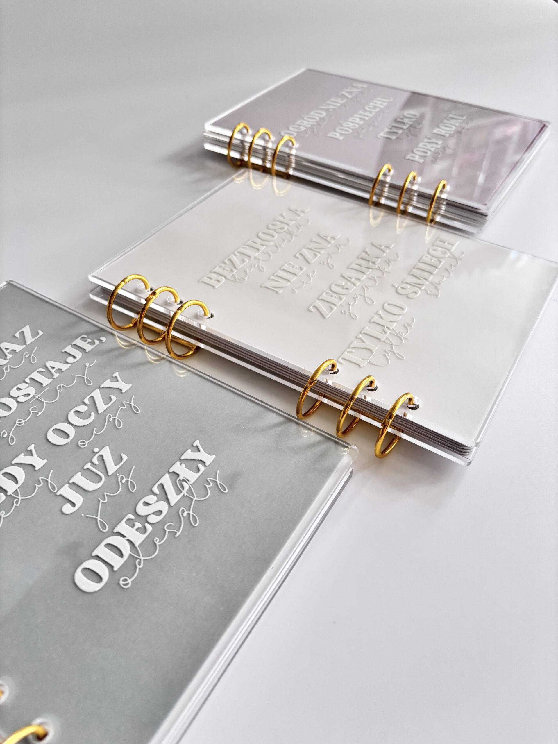 Zestaw wyklejanek a5 z akrylowymi okładkami - "Sielanka", "Ogrody", "Widoki"